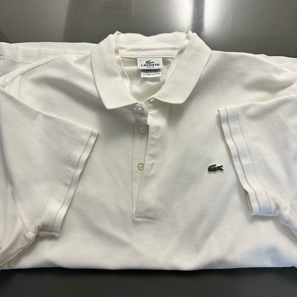 Lacoste knit limited edition XXL size 7 white